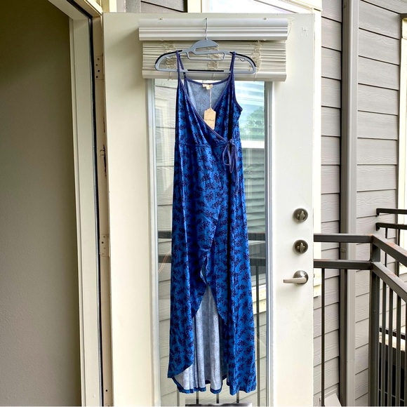 Hem & Thread Cottagecore Cami Strap True Summer Wrap Dress Large Maxi Dress - Picture 7 of 15